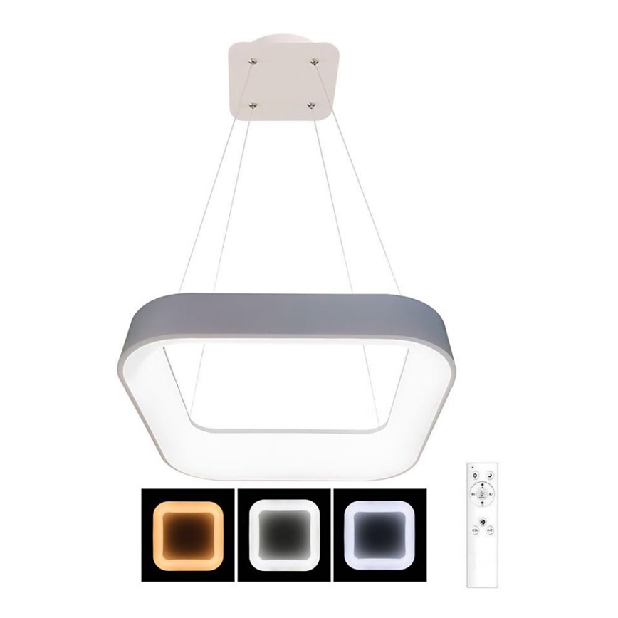 Lámpara colgante LED regulable LED/40W/230V 3000-6500K gris