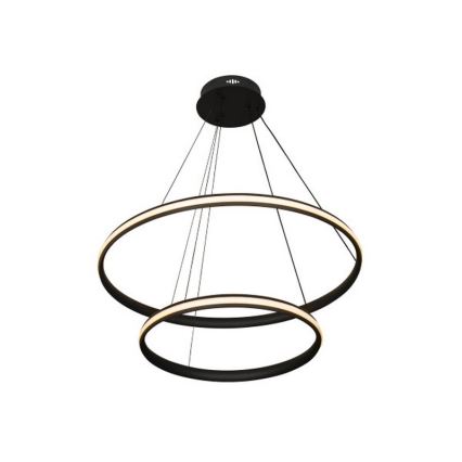 Lámpara colgante LED regulable en cable, 90W/230V, 3000–6500K, Ø 60 cm + control remoto