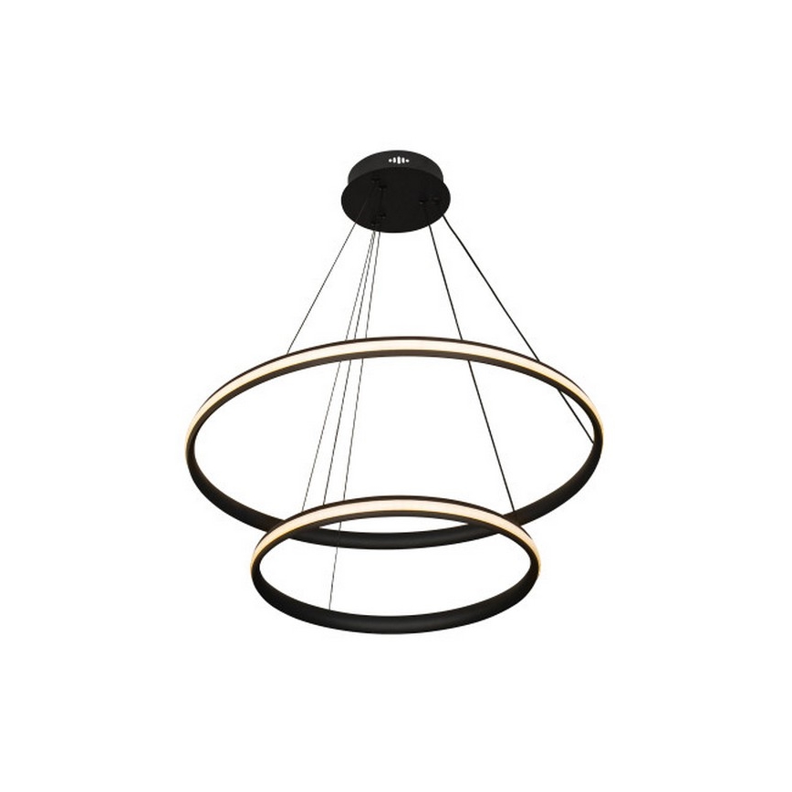 Lámpara colgante LED regulable en cable, 90W/230V, 3000–6500K, Ø 60 cm + control remoto