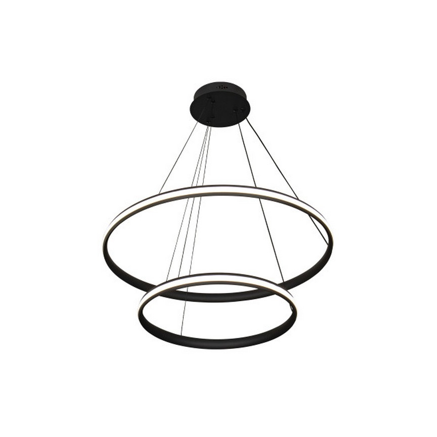 Lámpara colgante LED regulable en cable, 90W/230V, 3000–6500K, Ø 60 cm + control remoto