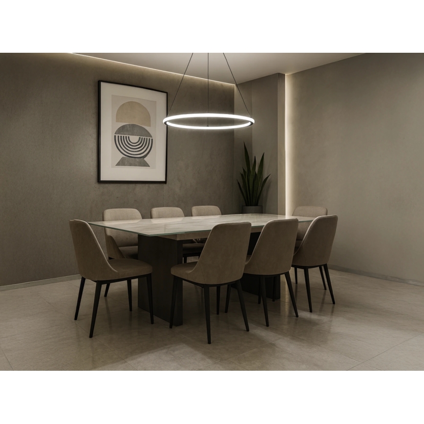 Lámpara colgante LED regulable con cable LED/90W/230V 3000-6500K diámetro 60 cm + mando a distancia