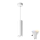 Lámpara colgante LED RGBW regulable para baño TURYN suspendida por cable 1xGU10/6,5W/230V 2700-6500K Wi-Fi IP44 blanco