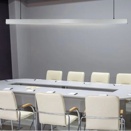 Lámpara colgante LED SAMSUNG CHIP LED/40W/230V 4000K plateado