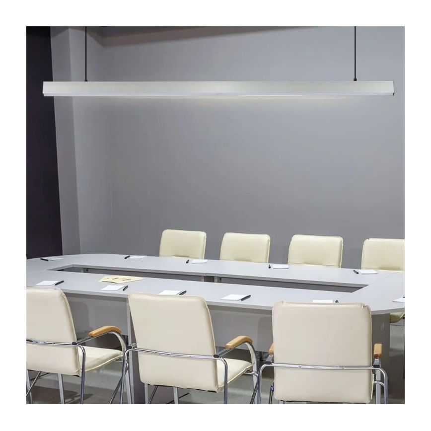 Lámpara colgante LED SAMSUNG CHIP LED/40W/230V 4000K plateado