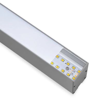 Lámpara colgante LED SAMSUNG CHIP LED/40W/230V 4000K plateado