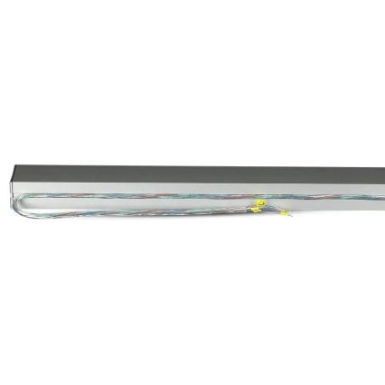 Lámpara colgante LED SAMSUNG CHIP LED/40W/230V 4000K plateado