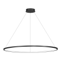 Lámpara colgante LED SATURNO, suspendida por cable, LED/65W/230V, Ø 120 cm, IP44, negra