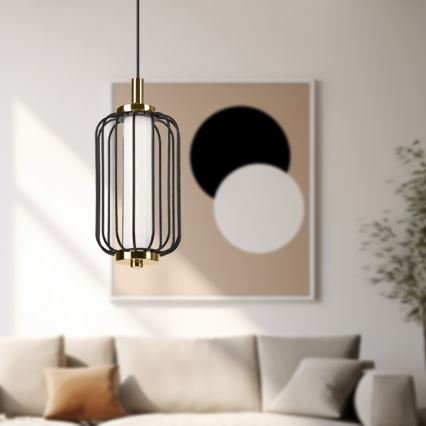 Lámpara colgante LED suspendida en cable BONNIE LED/10W/230V 3000K negra