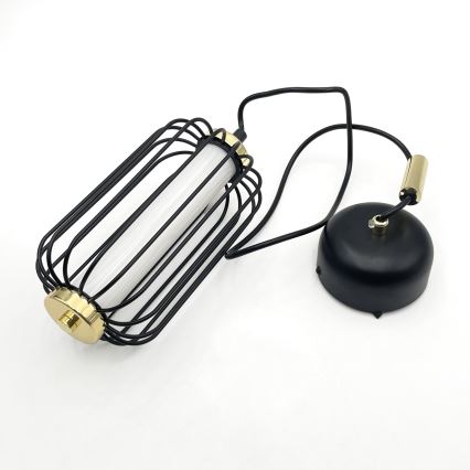 Lámpara colgante LED suspendida en cable BONNIE LED/10W/230V 3000K negra