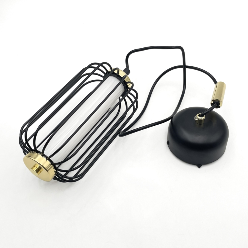 Lámpara colgante LED suspendida en cable BONNIE LED/10W/230V 3000K negra