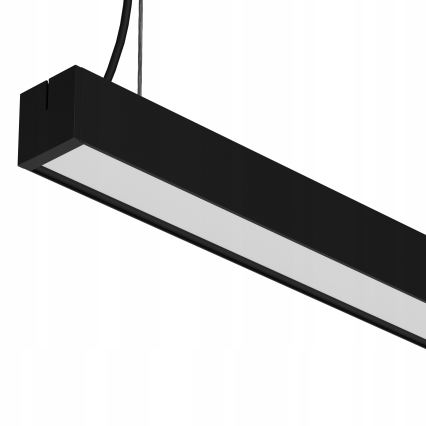 Lámpara colgante LED suspendida en cable LED/44W/230V 3000K 120 cm negra