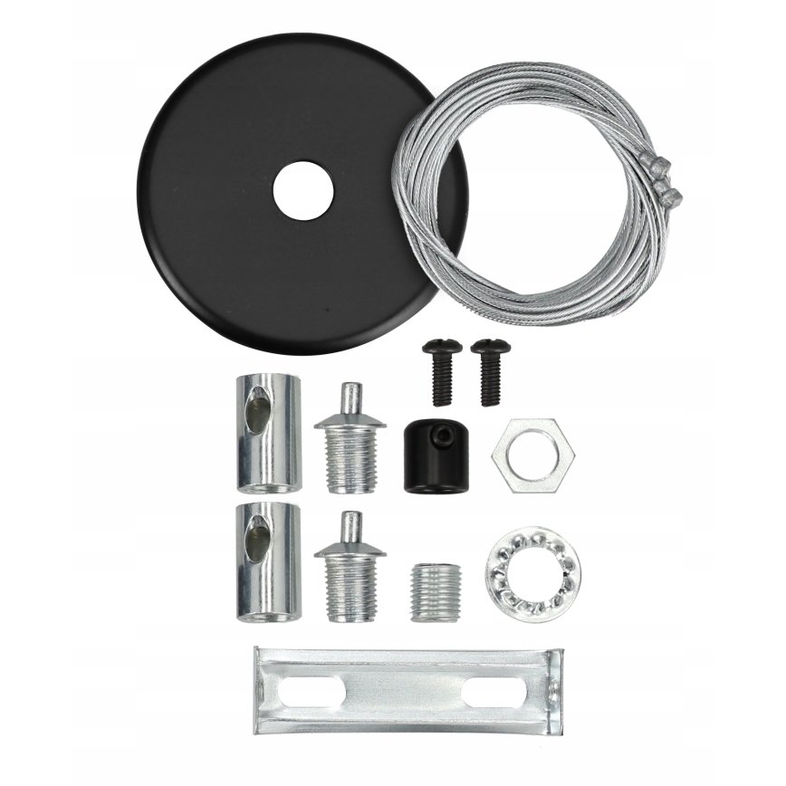 Lámpara colgante LED suspendida en cable LED/44W/230V 3000K 120 cm negra