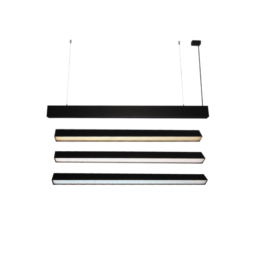 Lámpara colgante LED suspendida en cable LED/55W/230V 3000/4000/6500K 120 cm negra