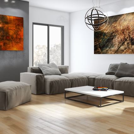 Lámpara colgante LED suspendida por cable COPERNICUS LED/260W/230V negra