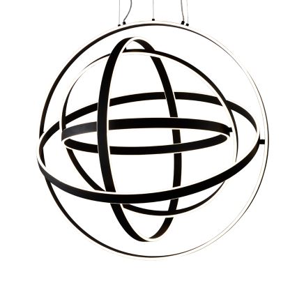 Lámpara colgante LED suspendida por cable COPERNICUS LED/260W/230V negra