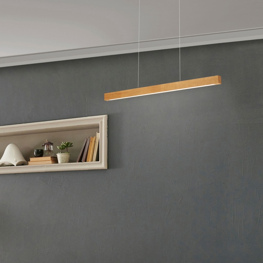 Lámpara colgante LED VERDE LED/18W/230V 3000K 76 cm roble