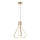 Lámpara colgante LED ZING con cable LED/19W/230V dorada