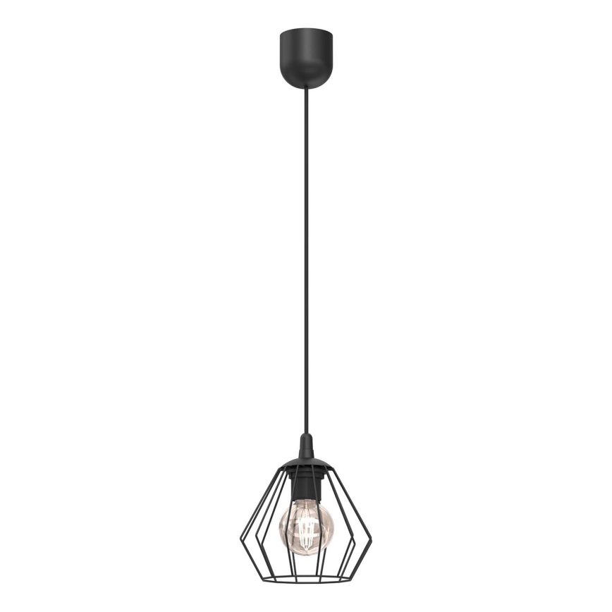 Lámpara colgante LETI 1xE27/15W/230V negro