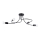 Lámpara colgante LEVAR 4xE27/15W/230V negro