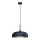 Lámpara colgante LINCOLN 1xE27/60W/230V diá. 35 cm azul