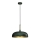 Lámpara colgante LINCOLN 1xE27/60W/230V diá. 35 cm verde