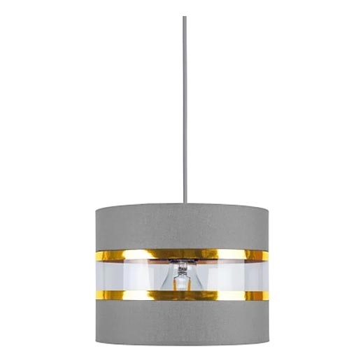 Lámpara colgante LIND 1xE27/60W/230V gris