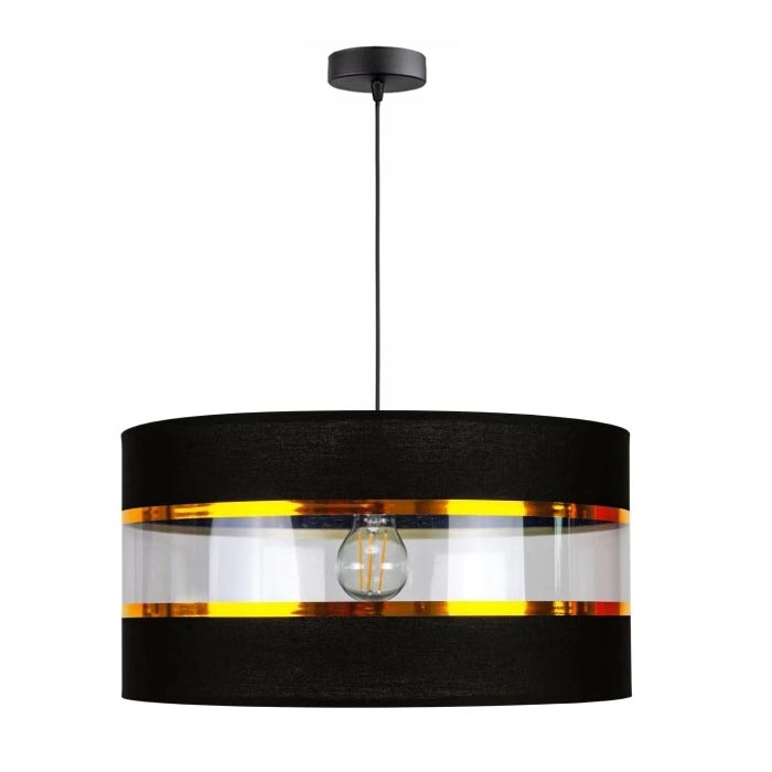 Lámpara colgante LIND 1xE27/60W/230V negro