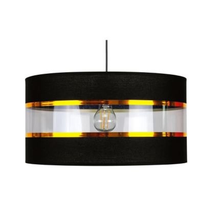 Lámpara colgante LIND 1xE27/60W/230V negro