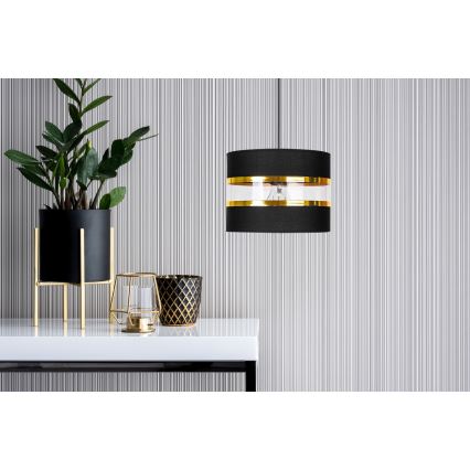 Lámpara colgante LIND 1xE27/60W/230V negro