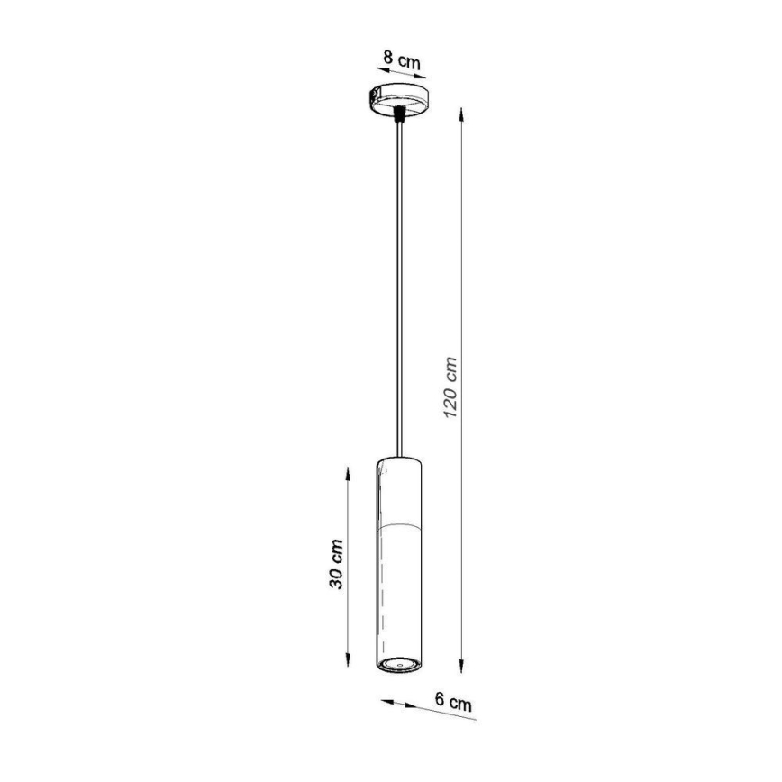 Lámpara colgante LINO 1xGU10/40W/230V