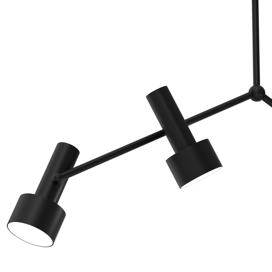 Lámpara colgante LINTERNA 3xGX53/12W/230V negro