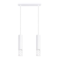 Lámpara colgante LIRO 2xGU10/10W/230V blanco