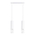 Lámpara colgante LIRO 2xGU10/10W/230V blanco