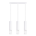 Lámpara colgante LIRO 3xGU10/10W/230V blanco
