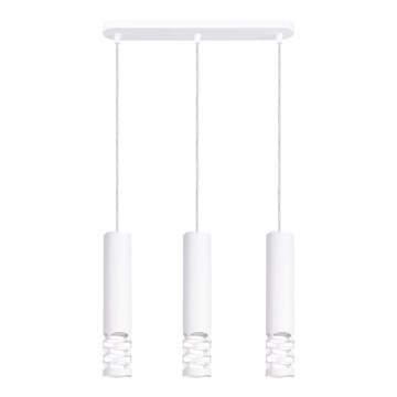 Lámpara colgante LIRO 3xGU10/10W/230V blanco
