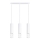 Lámpara colgante LIRO 3xGU10/10W/230V blanco