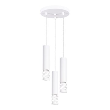 Lámpara colgante LIRO 3xGU10/10W/230V blanco