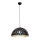 Lámpara colgante LISA BLACK 1xE27/60W/230V
