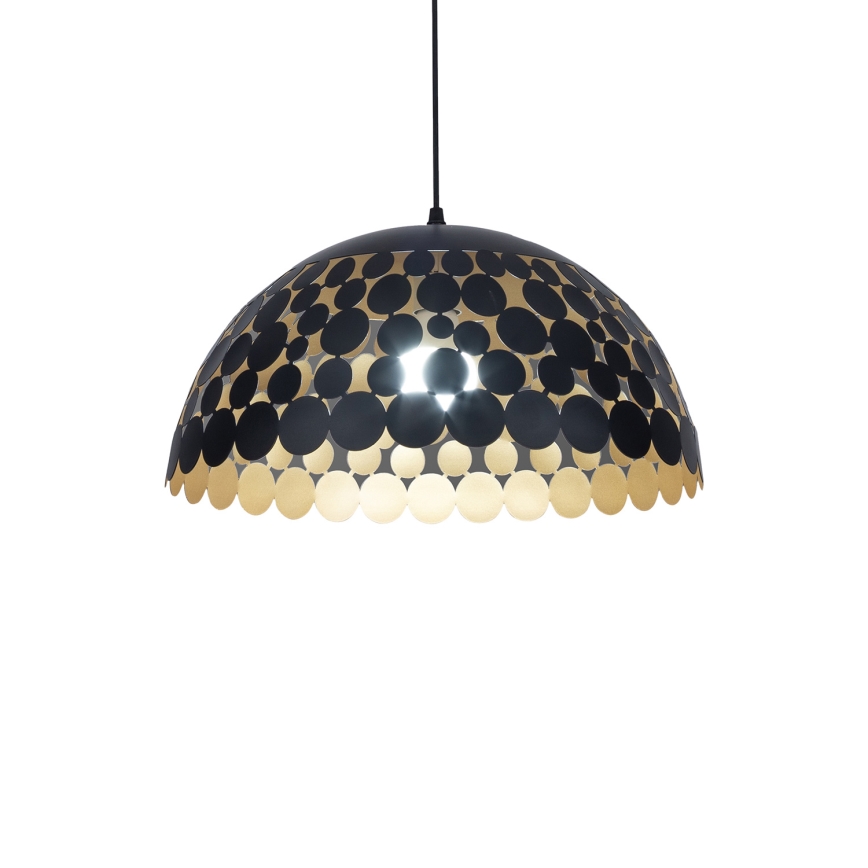 Lámpara colgante LISA BLACK 1xE27/60W/230V