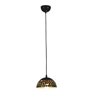 Lámpara colgante LISA BLACK 1xE27/60W/230V