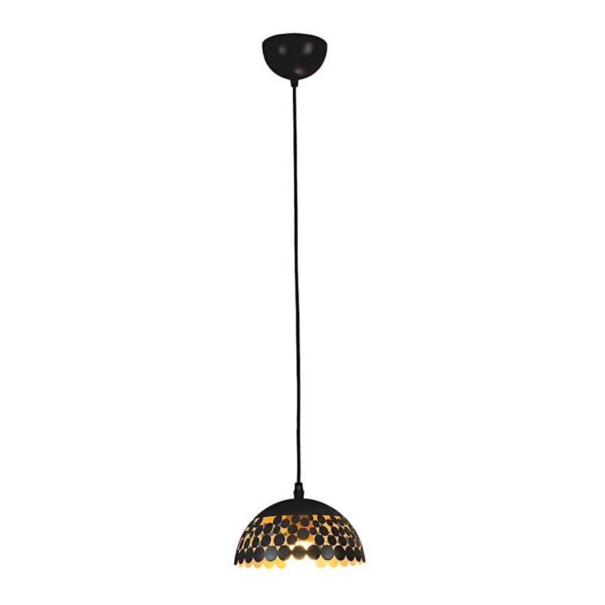 Lámpara colgante LISA BLACK 1xE27/60W/230V
