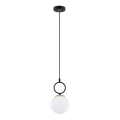 Lámpara colgante LISTER 1xE14/10W/230V negro/blanco