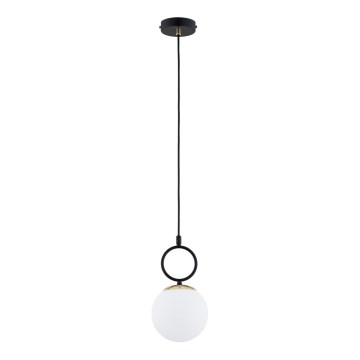 Lámpara colgante LISTER 1xE14/10W/230V negro/blanco