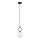 Lámpara colgante LISTER 1xE14/10W/230V negro/blanco