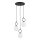 Lámpara colgante LISTER 3xE14/10W/230V negro/blanco