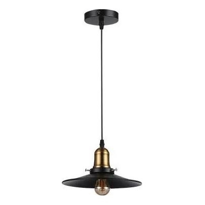 Lámpara colgante LOFT 1xE27/60W/230V diá. 22 cm negro