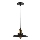 Lámpara colgante LOFT 1xE27/60W/230V diá. 22 cm negro
