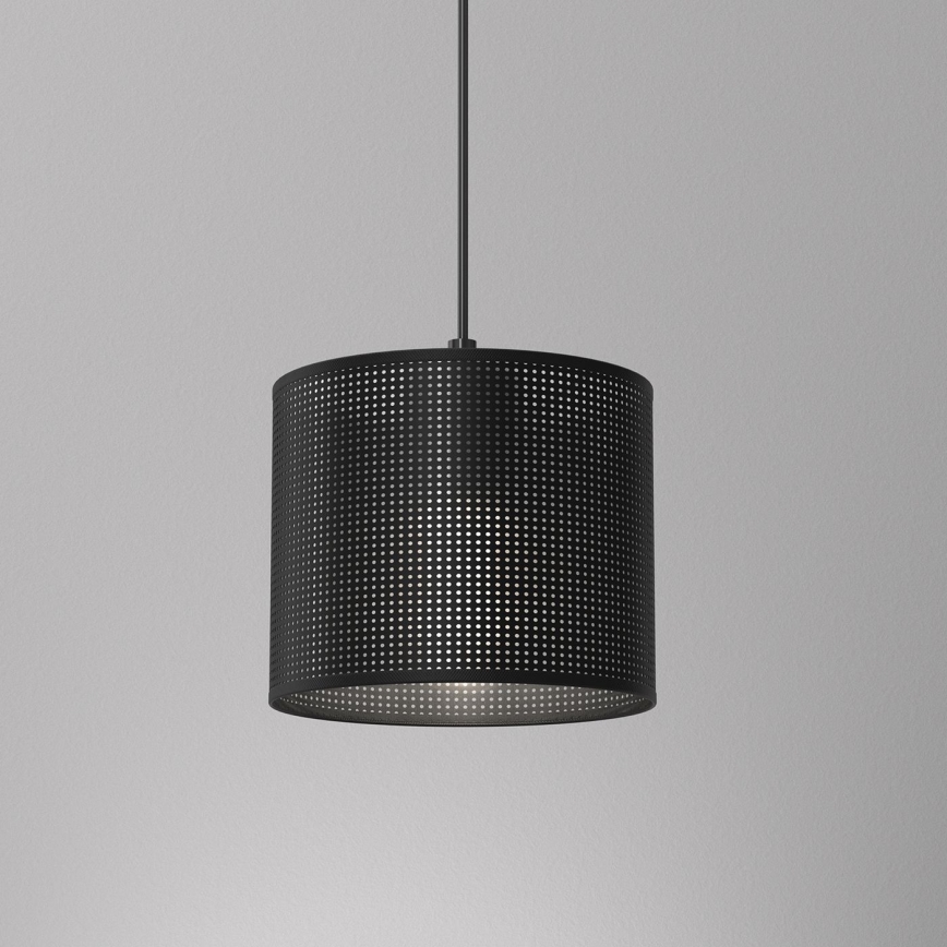 Lámpara colgante con cable LOFT SHADE 1xE27/60W/230V Ø 18 cm negro