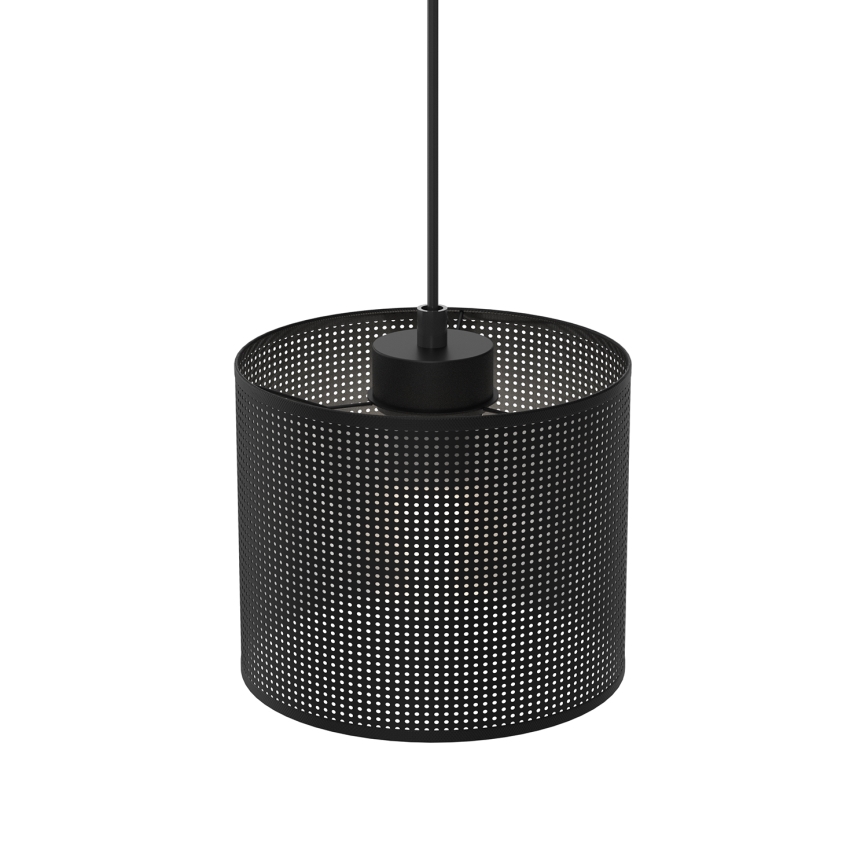 Lámpara colgante con cable LOFT SHADE 1xE27/60W/230V Ø 18 cm negro
