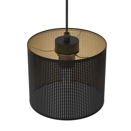 Lámpara colgante con cable LOFT SHADE 5xE27/60W/230V negro/dorado